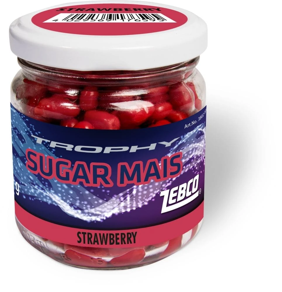 Zebco Trophy Sugar Mais Red Strawberry 125g 3 Zebco Trophy Sugar Mais Red Strawberry 125g