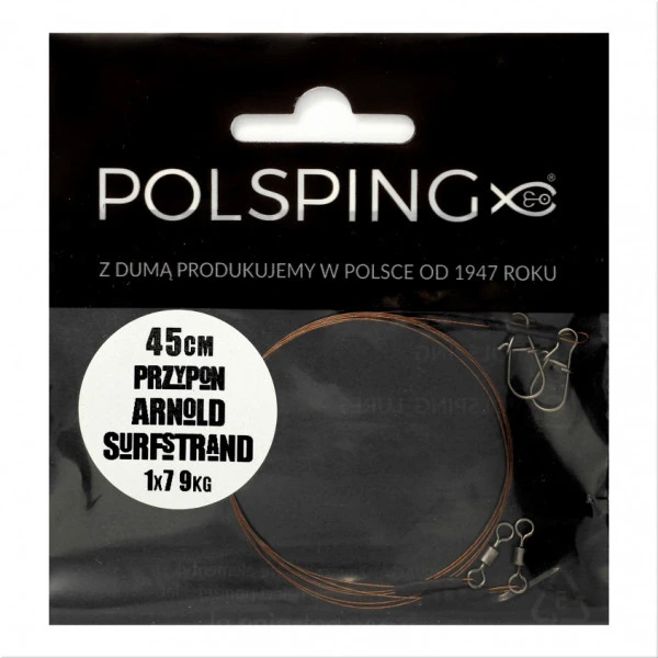 Polsping Arnold Surfstrand 1x7 Camo Leader 9kg 30cm (2pcs) 3 Polsping Arnold Surfstrand 1x7 Camo Leader 9kg 30cm (2pcs)