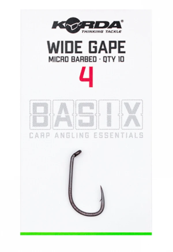 Korda Basix Wide Gape Size 4 3 Korda Basix Wide Gape Size 4