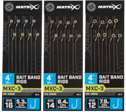 Matrix MXC-3 Size 14 Barbless / 0.165mm / 6" (15cm) / Bait Band - 8pcs