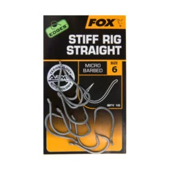 Fox Edges Stiff Rig Straight Hooks Size 6 Micro Barbed -Viswinkel 95df65c01353e696