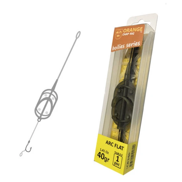 Life-Orange In-Line Carp Rig Arc Flat 40g 4 Life-Orange In-Line Carp Rig Arc Flat 40g - Afbeelding 2
