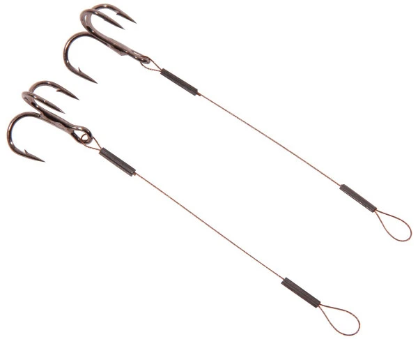 Dragon Treble Hook Stingers Steel Leader 1x7 Surfstrand 13kg 10cm Hook Size 2 2 4 Dragon Treble Hook Stingers Steel Leader 1x7 Surfstrand 13kg 10cm Hook Size 2 2 - Afbeelding 2
