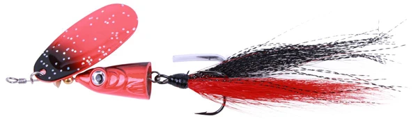 Ultimate Bucktail Spinner 22g - Orange Belly 3 Ultimate Bucktail Spinner 22g - Orange Belly
