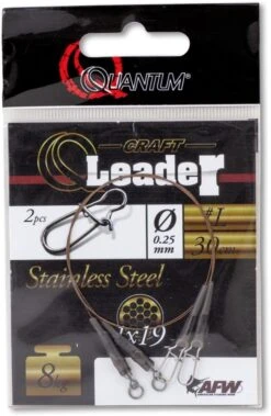 Quantum Q-Leader Stainless Steel Camo Steel 30cm 5kg (2stuks) 8 Quantum Q-Leader Stainless Steel Camo Steel 30cm 5kg (2stuks) -Viswinkel e4652d7410e46860
